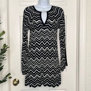 WHBM Black and white dress